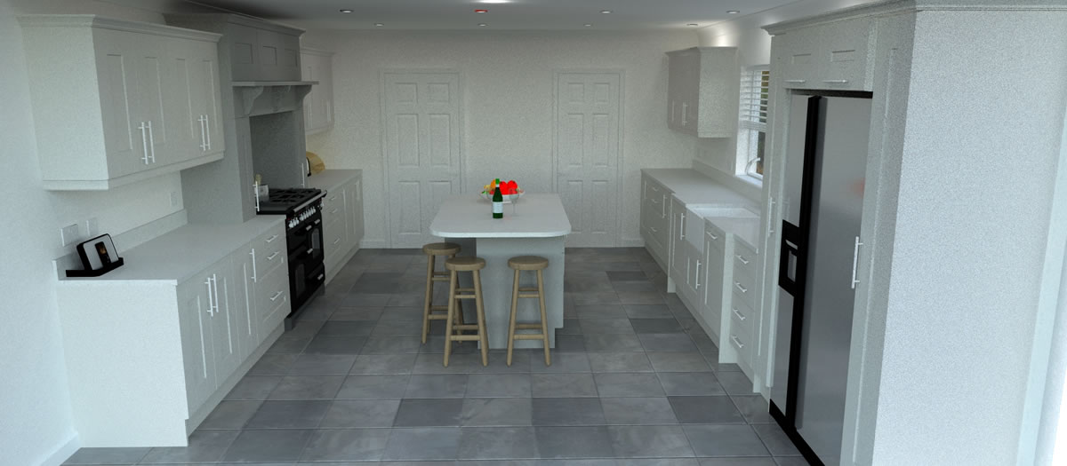 3D Rendered CAD Images from Ashwood Kitchen Design by Geoff Sturgeon