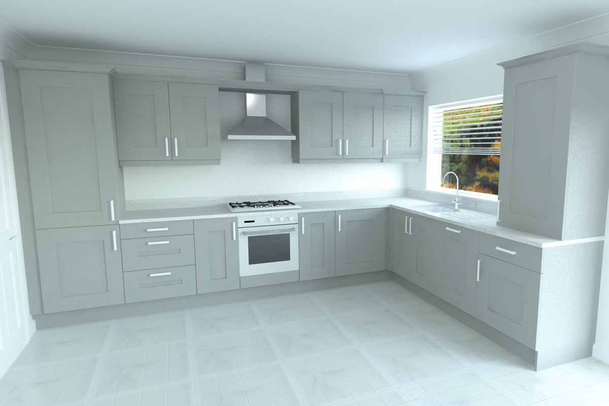 3D Rendered CAD Images from Ashwood Kitchen Design by Geoff Sturgeon